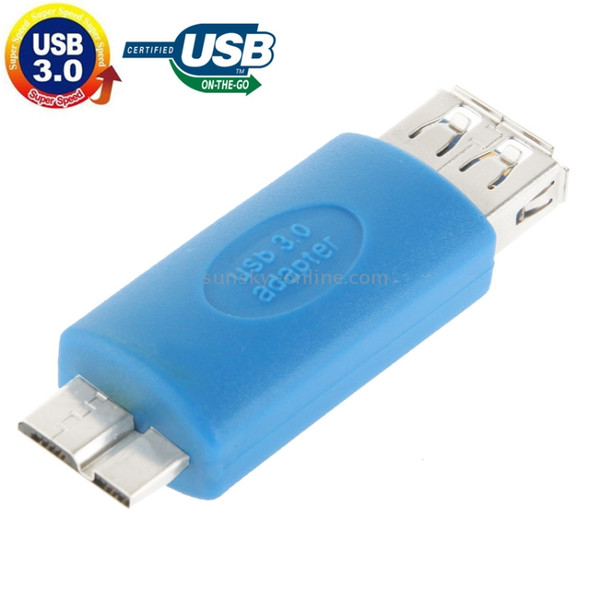Micro USB 3.0 to USB 3.0 AF Adapter with OTG Function, For Galaxy Note III / N9000