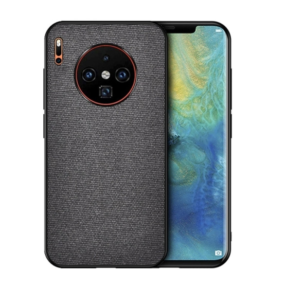 For Huawei Mate 30 Pro Shockproof Cloth Texture PC + TPU Protective Case (Black)