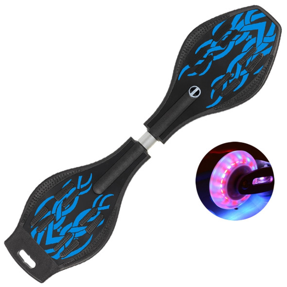 Fashion Two-wheeled Skateboard Luminous Flash Wheel Vitality Board(Blue)