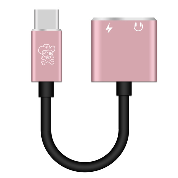 ENKAY Hat-prince HC-10 USB-C / Type-C + 3.5mm Jack to USB-C / Type-C Charge Audio Adapter Cable