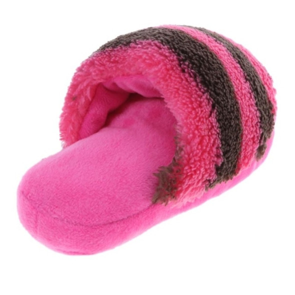 Pet Toys Slippers Puppy Dog Sound Chew Play Toys for Dog Cats Funny Dog Products Rose Red