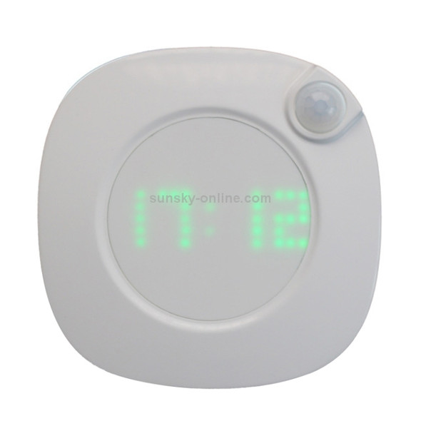 Intelligent Rotation Clock USB Charging LED PIR Sensor Night Light