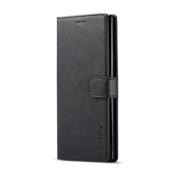 For Galaxy Note 10 Plus LC.IMEEKE Calf Texture Horizontal Flip Leather Case, with Holder & Card Slots & Wallet(Black)
