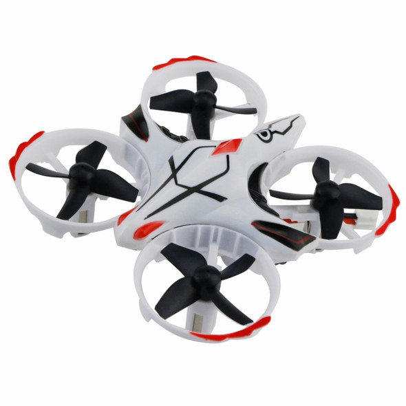 JJR/C H56 Interactive Induction 2.4GHz RC Drone Quadcopter with LED Light & Remote Control, 360 Degree Flip, Headless Mode, One Key Return (White)