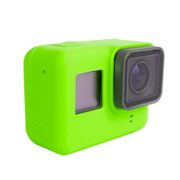 For GoPro HERO5 Silicone Housing Protective Case Cover Shell(Green)