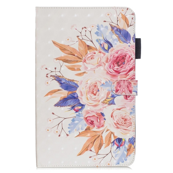 3D Horizontal Flip Leather Case with Holder & Card Slots For Galaxy Tab A 10.5(Sun Flower)