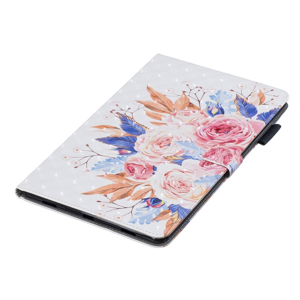 3D Horizontal Flip Leather Case with Holder & Card Slots For Galaxy Tab A 10.5(Sun Flower)