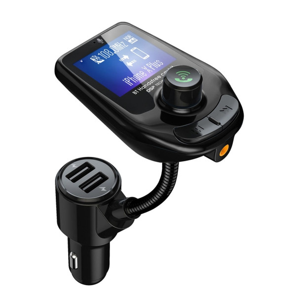 D4 Vehicle Bluetooth 5.0 Hands-free Car Kit QC3.0 FM Transmitter MP3 Audio Player