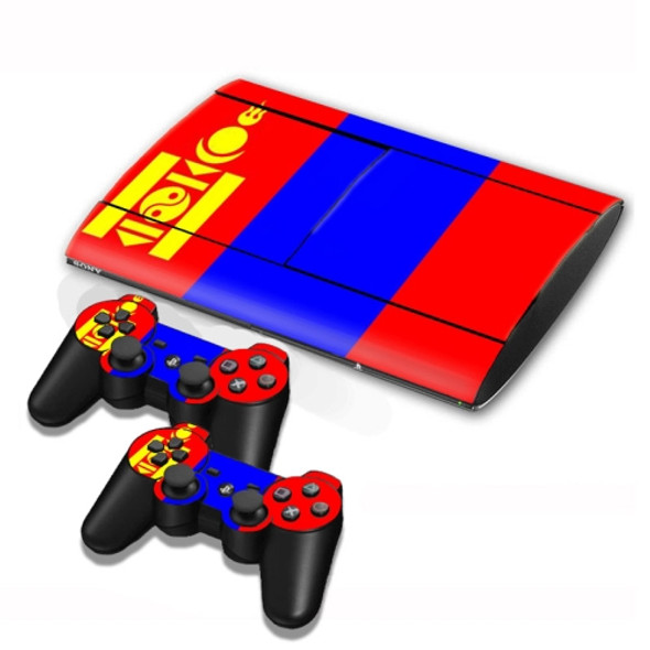 Mongolian Flag Pattern Decal Stickers for PS3 Game Console