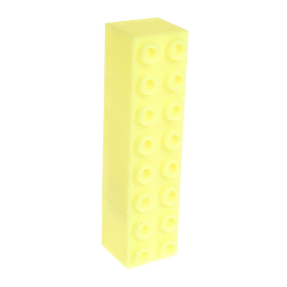 10 PCS Creative Building Blocks Highlighter Children Puzzle Block Shape Marker(Yellow)