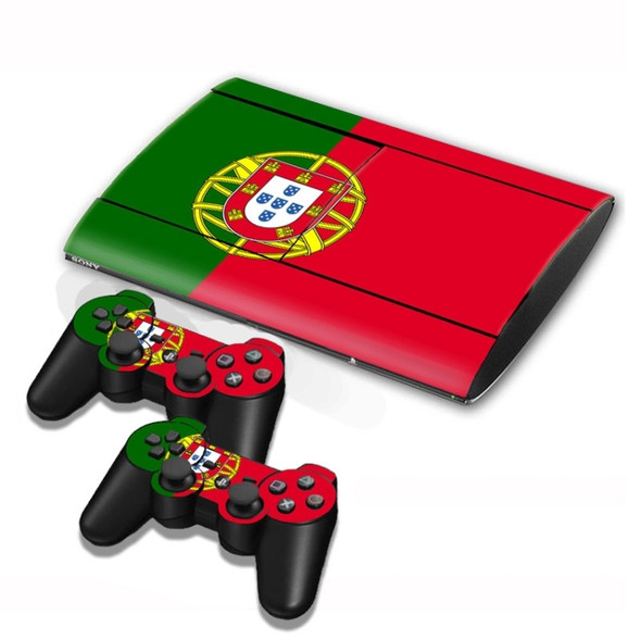 Portuguese Flag Pattern Decal Stickers for PS3 Game Console