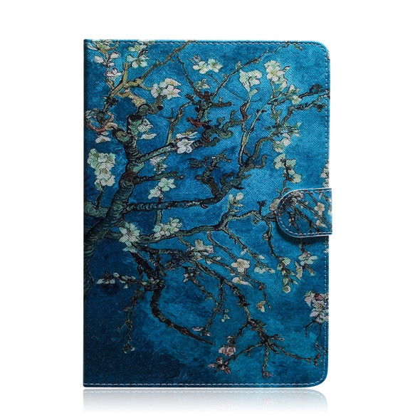 Apricot Blossom Pattern Horizontal Flip Leather Case for Galaxy Tab A 10.1 (2019) T510 / T515, with Holder & Card Slot & Wallet