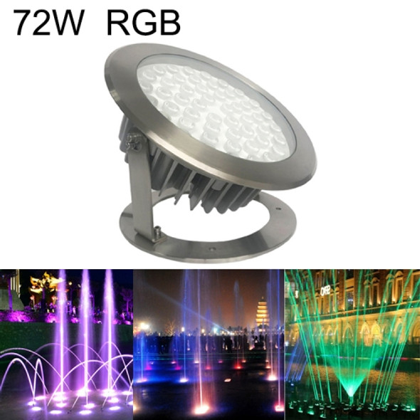 72W Square Park Landscape LED Underwater Light Pool Light(RGB)