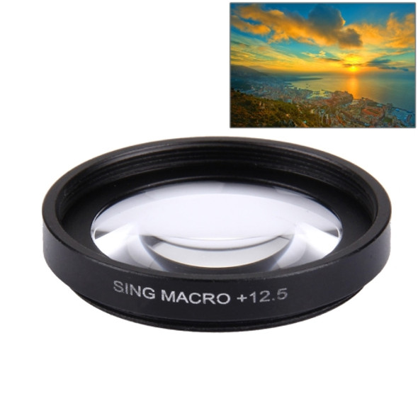 JUNESTAR Proffesional 37mm 12.5X Macro Lens Filter + Lens Protective Cap for GoPro & Xiaomi Xiaoyi Yi Sport Action Camera