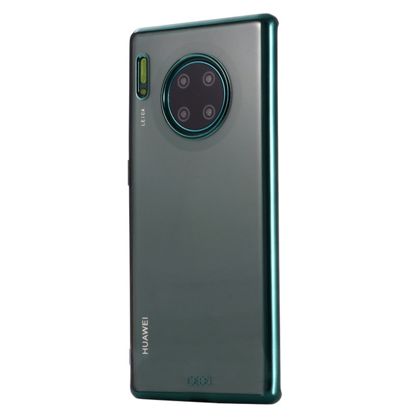 For Huawei Mate 30 GEBEI Plating TPU Shockproof Protective Case(Dark Green)