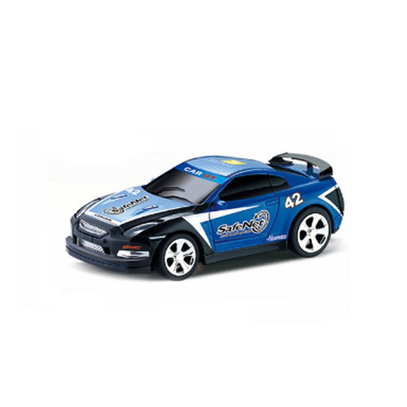 Coke Can Mini RC Car Radio Remote Control Micro Racing Car(Blue)