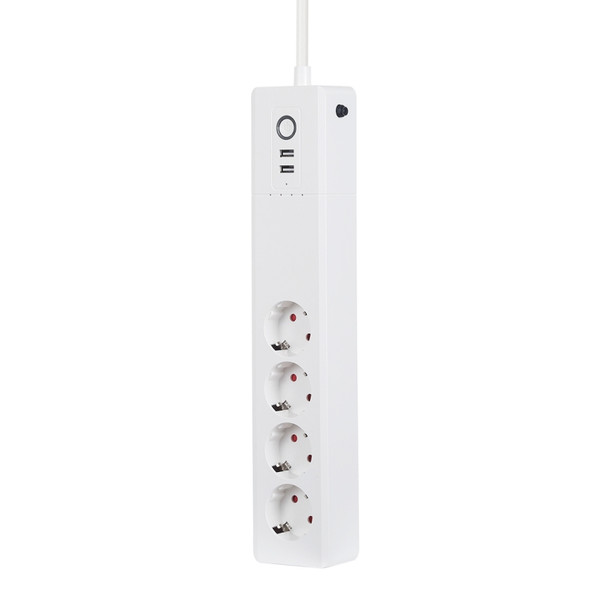 Xenon SM-SO306-2 2 x USB Ports + 4 x EU Plug Jack WiFi Remote Control Smart Power Socket Works with Alexa & Google Home, Cable Length: 1.5m, AC 110-240V, EU Plug