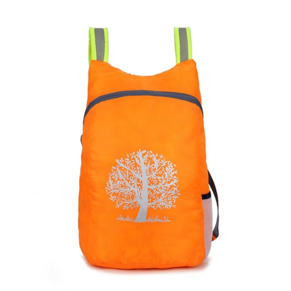 15L Folding Backpack Hiking Camping Bag Ultra Light Outdoor Sport Waterproof Travel Backpack(Orange)