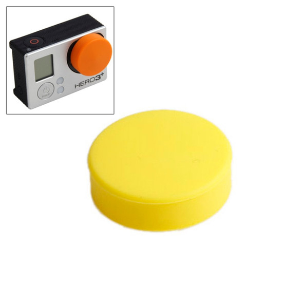TMC Round Shape Silicone Cap for GoPro Hero 4 / 3+(Yellow)