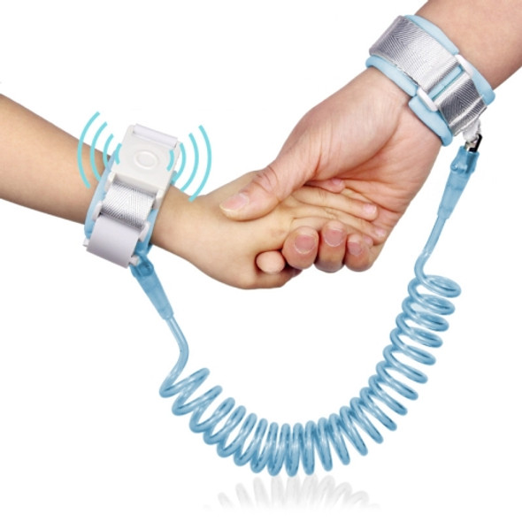 Happywalk Kids Safety Anti Lost Wrist Link Traction Rope with Induction Lock, Length: 2m(Baby Blue)