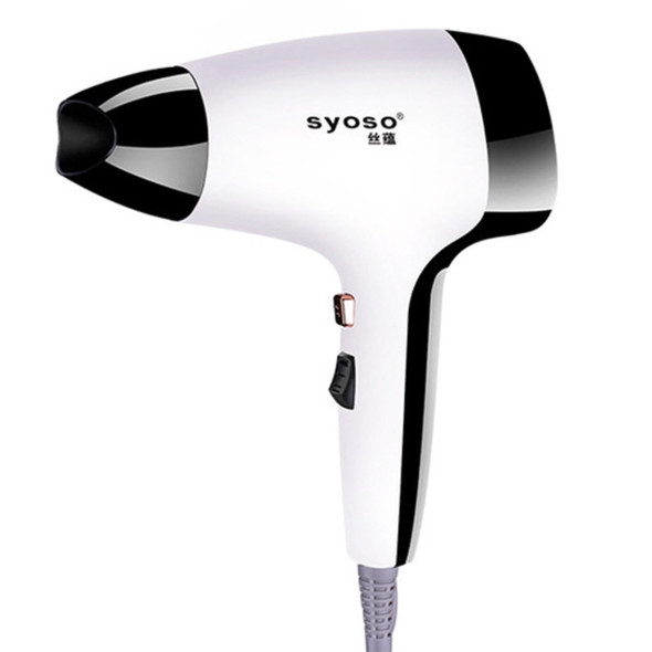 syoso 2600 220V Household Negative Ion Cold and Hot Constant Temperature Hair Dryer, Cable Length: 1.8m, CN Plug(White)