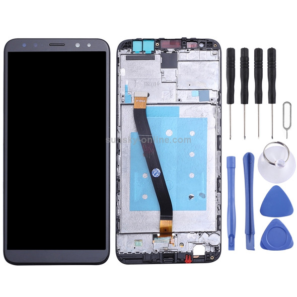 LCD Screen and Digitizer Full Assembly with Frame for Huawei Mate 10 Lite / Nova2i (Malaysia) / Maimang 6 (China) / Honor 9i (India) / G10(Black)