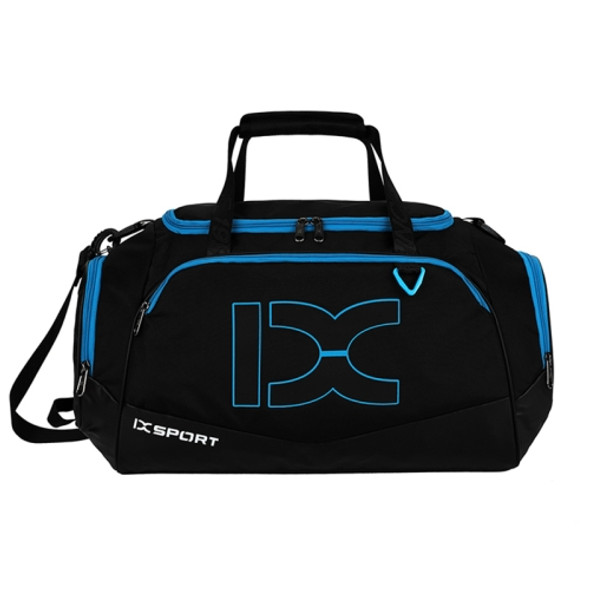 IX LK8035 Scratchproof Waterproof Dry Wet Separation Crossbody One-shoulder Yoga Fitness Travel Bag, Capacity: 40L (Black Blue)