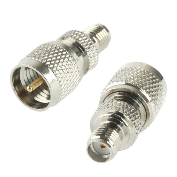 Coaxial SMA Female to Mini UHF Male Adapter(Silver)