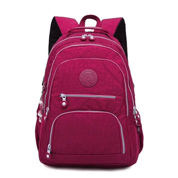 Backpacks School Backpack for Teenage Girls Female Laptop Bagpack Travel Bag, Size:33X16X47cm(Wine red)