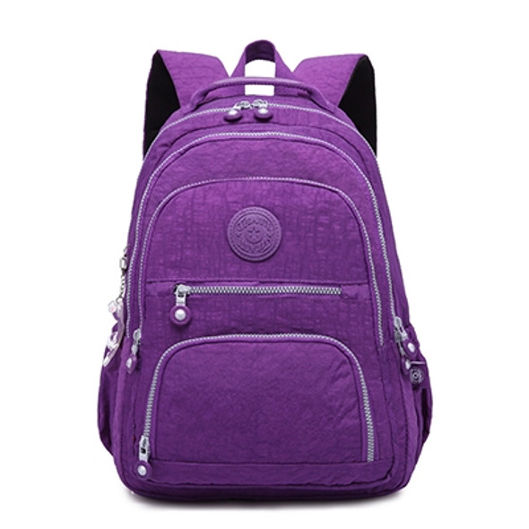 Backpacks School Backpack for Teenage Girls Female Laptop Bagpack Travel Bag, Size:33X16X47cm(Light purple)