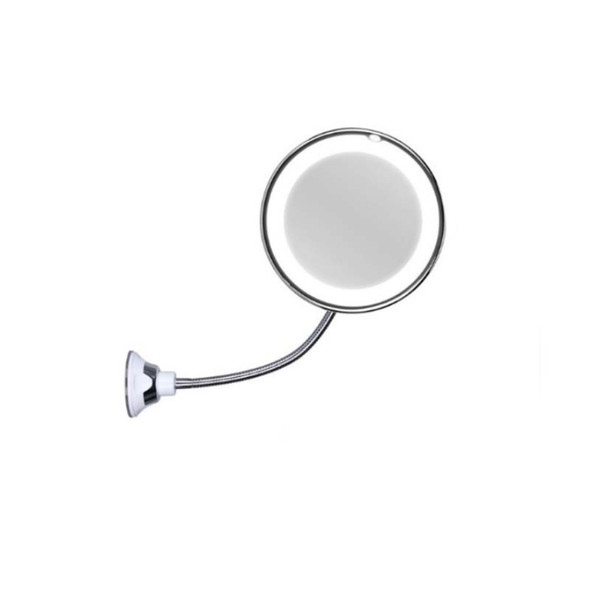 360 Swivel LED Lighted Makeup Mirror Adjustable Flexible Wall Mounted Bathroom Mirror(10 Times Mirror)