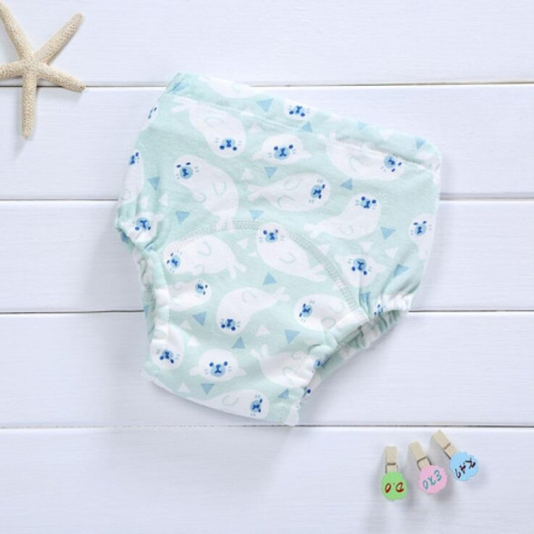 Baby Cotton Washable Four-layer Gauze Diaper, Suitable Height:80 Yards(Butterfly Sea lion)