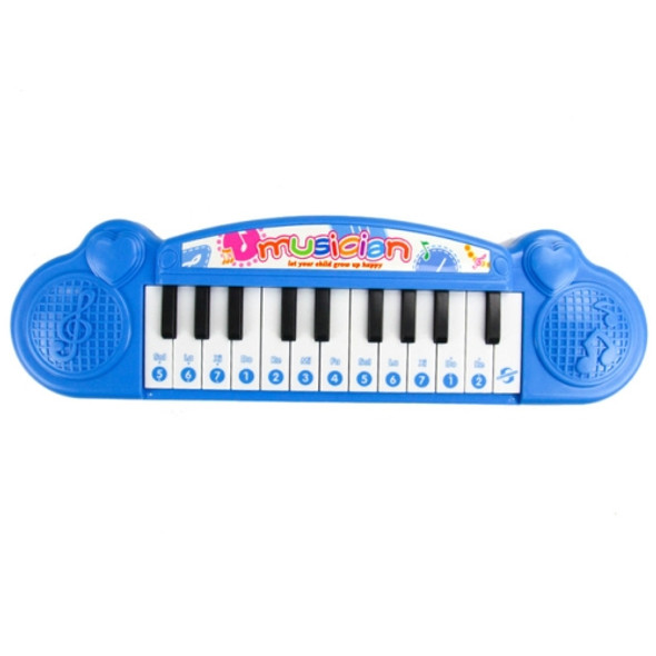 Cute Mini 21 key Early Education Electronic Keyboard Children Music Toys(Blue)