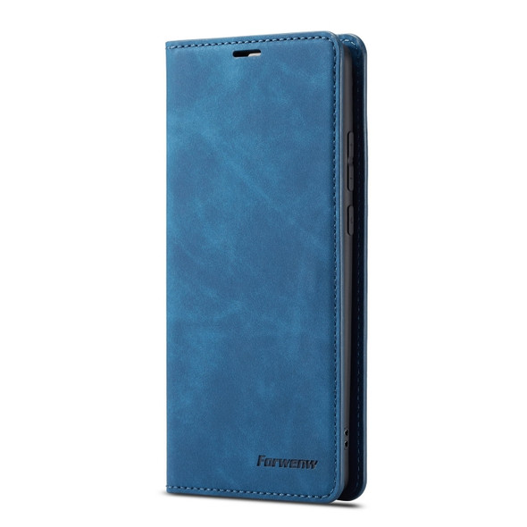 For Huawei P30 Pro Forwenw Dream Series Oil Edge Strong Magnetism Horizontal Flip Leather Case with Holder & Card Slots & Wallet & Photo Frame(Blue)
