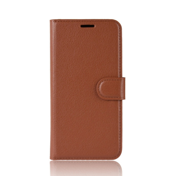 Litchi Texture Horizontal Flip Leather Case for Nokia 5.1, with Wallet & Holder & Card Slots (Brown)