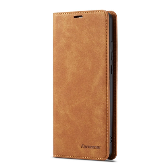 For Huawei P30 Pro Forwenw Dream Series Oil Edge Strong Magnetism Horizontal Flip Leather Case with Holder & Card Slots & Wallet & Photo Frame(Brown)