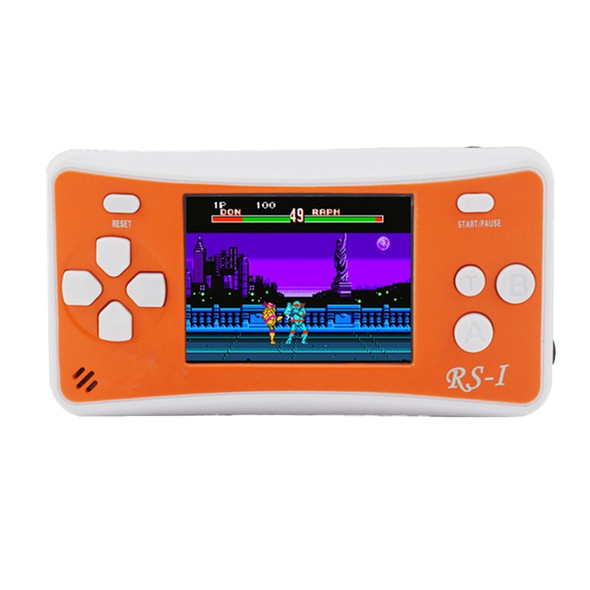 RS-1 Retro Portable Handheld Game Console, 2.5 inch 8 Bits True Color LCD, Built-in 152 Kinds Games(Orange)