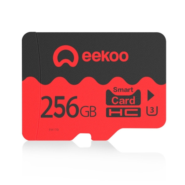 eekoo 256GB U3 TF(Micro SD) Memory Card, Minimum Write Speed: 30MB / s, Flagship Version