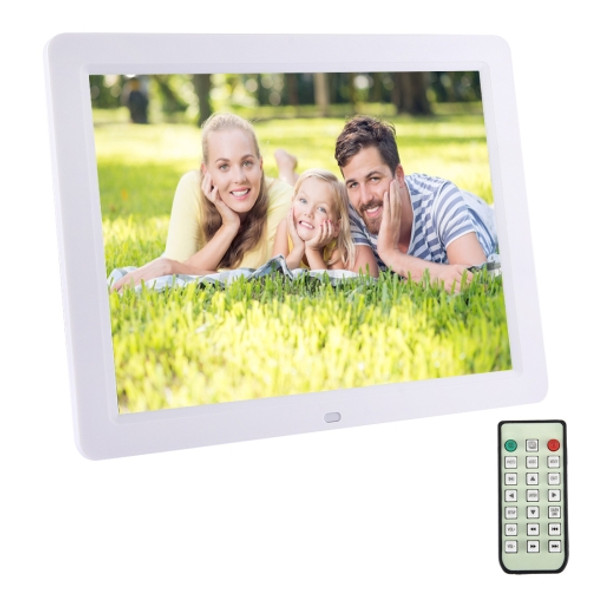 12.0 inch Digital Picture Frame with Remote Control Support SD / MMC / MS Card and USB, White (1200)(White)