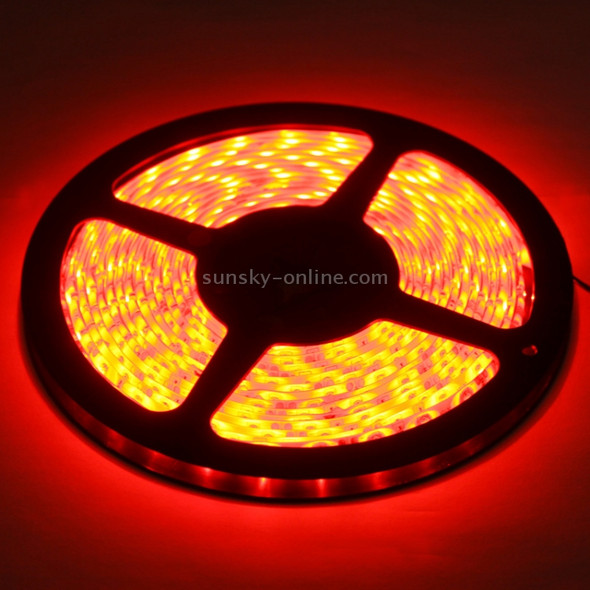 Epoxy Waterproof  Rope Light, Length: 5m, 3528 SMD LED, 60 LED/m, DC 12V(Red Light)