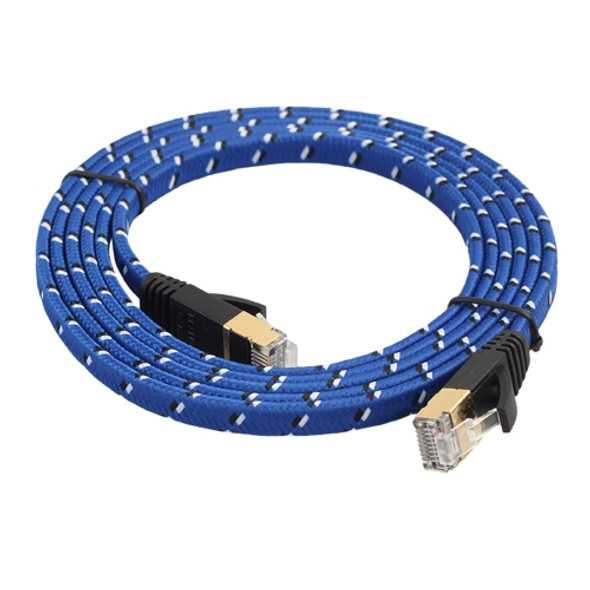 5m Gold Plated CAT-7 10 Gigabit Ethernet Ultra Flat Patch Cable for Modem Router LAN Network, Built with Shielded RJ45 Connector