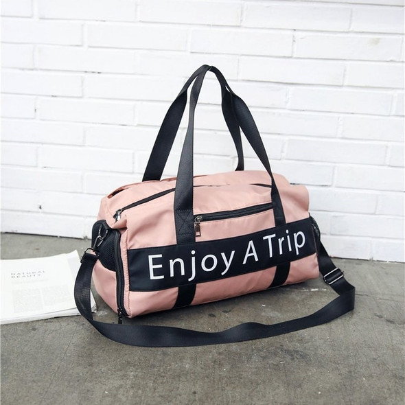Leisure Sport Handbag Shoulder Travel Bag (Color:Pink Size: + S)