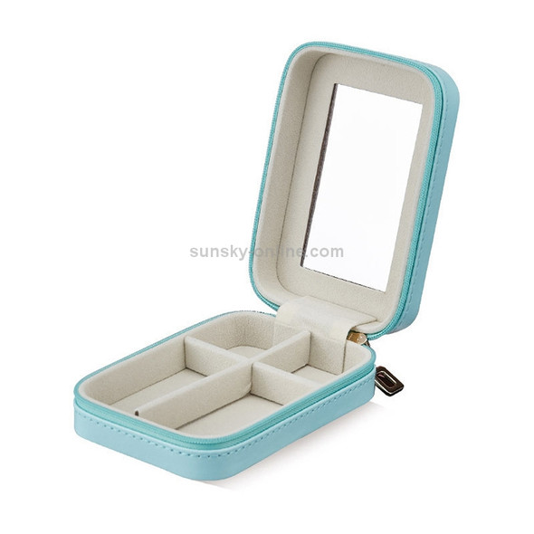 CASEGRACE Portable Mini Portable Lipstick Case Makeup Storage Cosmetic Bag(Blue)