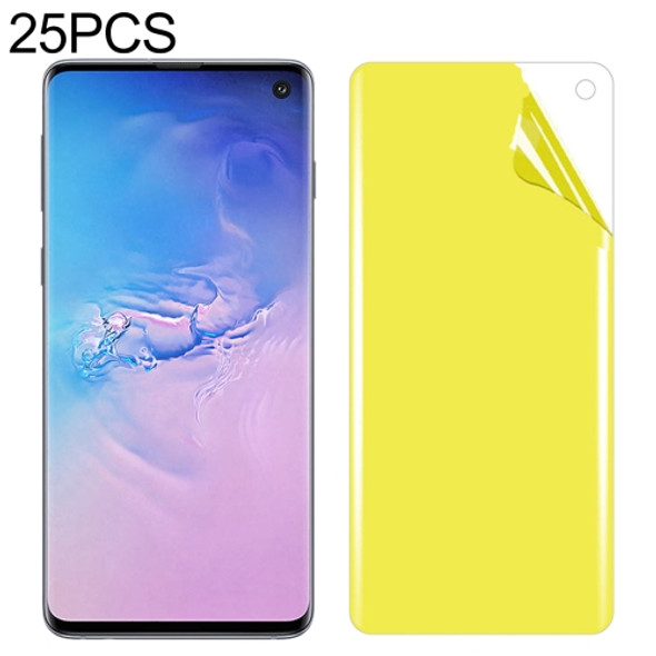 25 PCS For Galaxy S10 Soft TPU Full Coverage Front Screen Protector