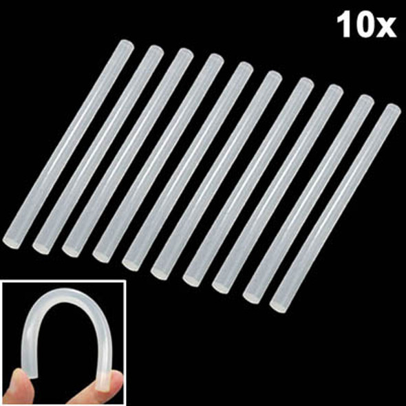 10x Practical Transparent White Hot Melt Glue Stick, Size: 270 x 11mm (10pcs in one packaging, the price is for 10pcs)