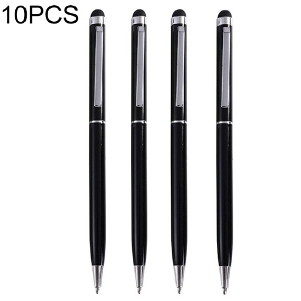 2 PCS Touch Pen Capacitive Touch Ballpoint Pen Children Student Stationery School Office Supplies, Ink Color:Black(Black)