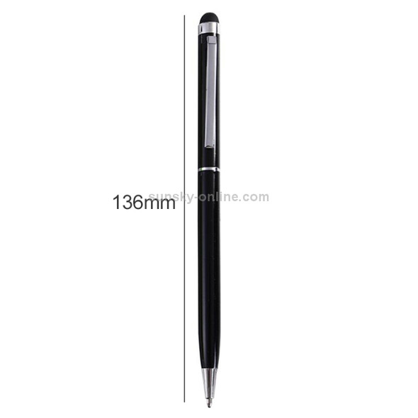 2 PCS Touch Pen Capacitive Touch Ballpoint Pen Children Student Stationery School Office Supplies, Ink Color:Black(Black)