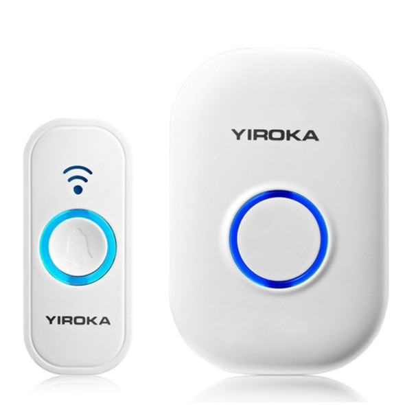 Yiroka Wireless Doorbell Smart Doorbell Digital Doorbell for the Elderly, Plug type:EU Plug