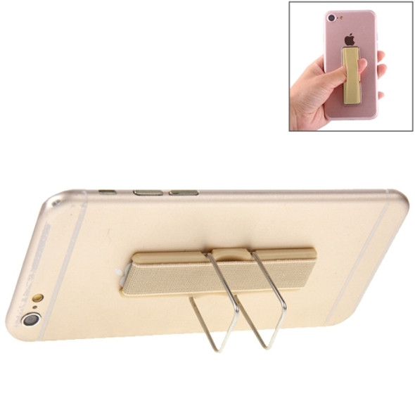 Universal Mini Foldable Holder Stand with Finger Grip, for iPhone, Galaxy, Sony, HTC, Huawei, Xiaomi, Lenovo and other Smartphones(Gold)