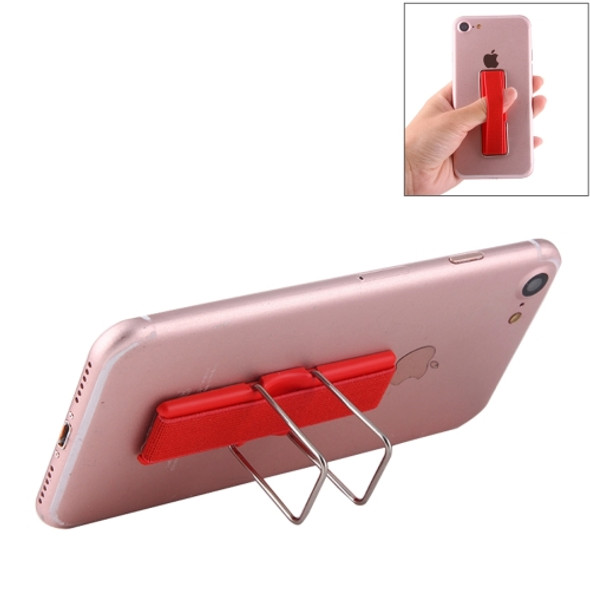 Universal Mini Foldable Holder Stand with Finger Grip, for iPhone, Galaxy, Sony, HTC, Huawei, Xiaomi, Lenovo and other Smartphones(Red)